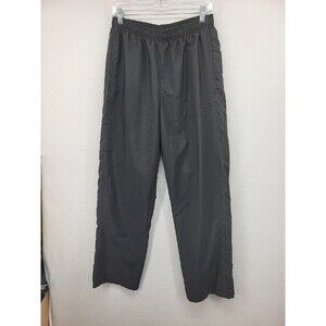 Champion Mens Athletic Pants Black Medium Lined Zip Leg Basketball Activewear